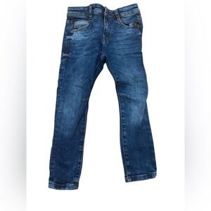 Zara Boys Dark Blue Slim Straight Jeans